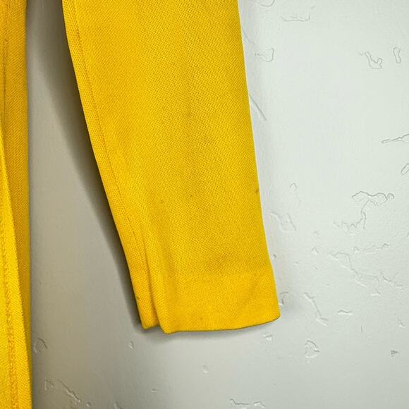 1970s Young Innocent by Arpeja Maxi Dress Polyester Yellow Striped Vintage Sz S - Picture 6 of 11